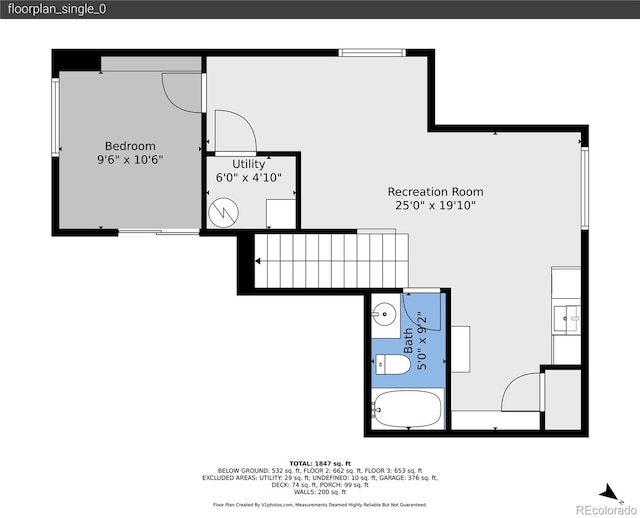 12585 S Beaver Creek Way, Parker, CO 80134 - view of property floor plan
