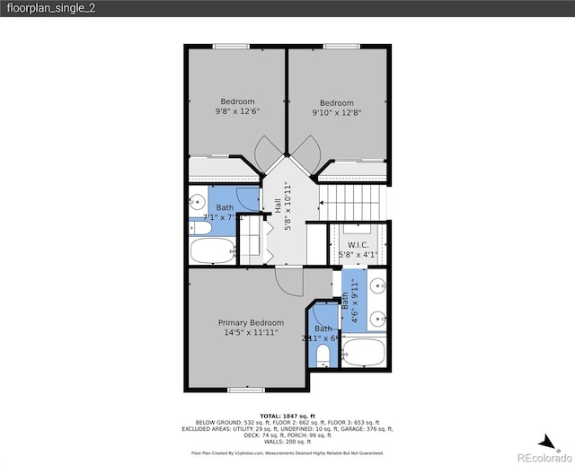 12585 S Beaver Creek Way, Parker, CO 80134 - view of floor plan / room layout