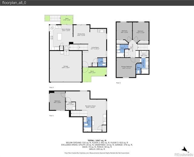 12585 S Beaver Creek Way, Parker, CO 80134 - view of home floor plan