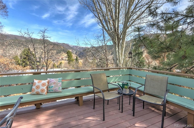 611 W 12th St, Glenwood Springs, CO 81601 - deck featuring a mountain view