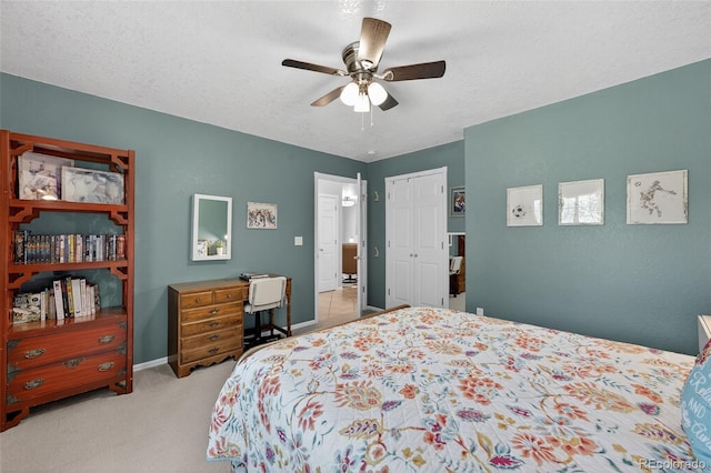 20854 State Highway 96, Wetmore, CO 81253 - bedroom featuring a ceiling fan, carpet floors, and a closet
