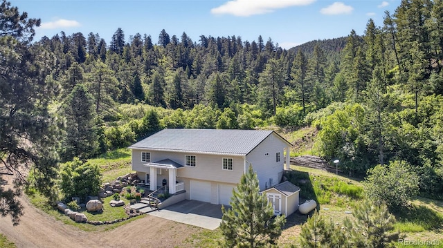 20854 State Highway 96, Wetmore, CO 81253 - aerial view of property and surrounding area with a forest