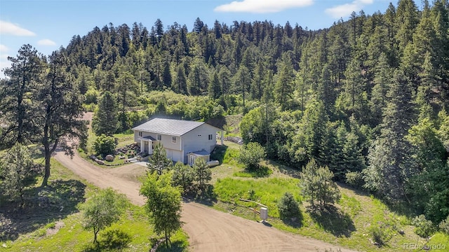 20854 State Highway 96, Wetmore, CO 81253 - view from above of property with a heavily wooded area