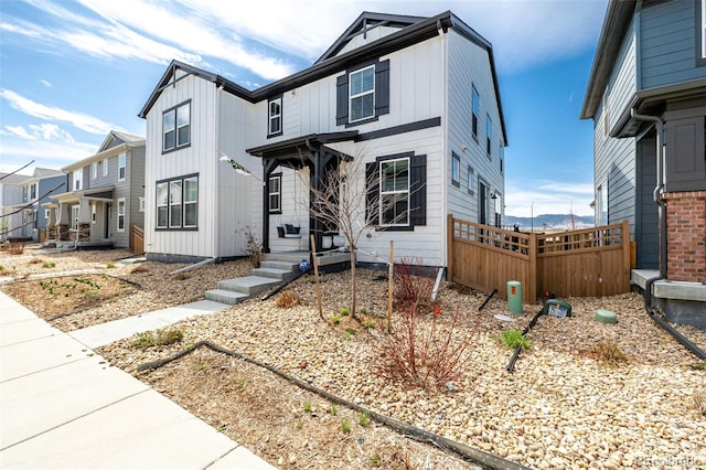 8358 Howell St Unit B, Arvada, CO 80005 - modern inspired farmhouse with board and batten siding and a residential view