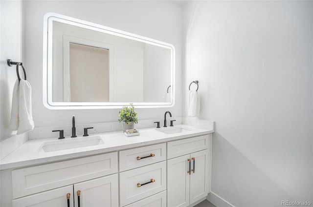 bathroom featuring vanity