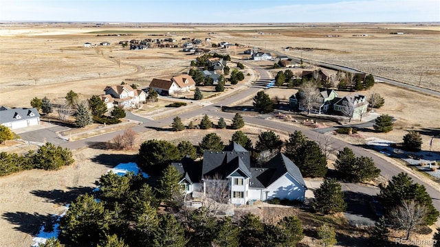 bird's eye view featuring a rural view