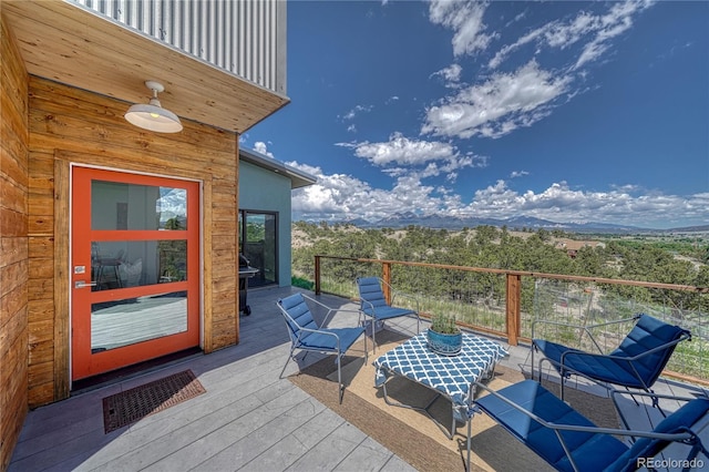 6644 County Road 110, Salida, CO 81201 - view of wooden deck