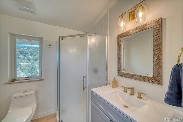 6644 County Road 110, Salida, CO 81201 - bathroom with vanity and a shower stall
