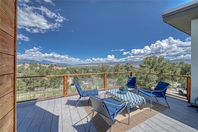 6644 County Road 110, Salida, CO 81201 - deck featuring a mountain view