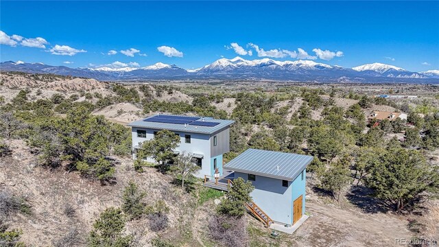 6644 County Road 110, Salida, CO 81201 - view from above of property featuring a mountainous background