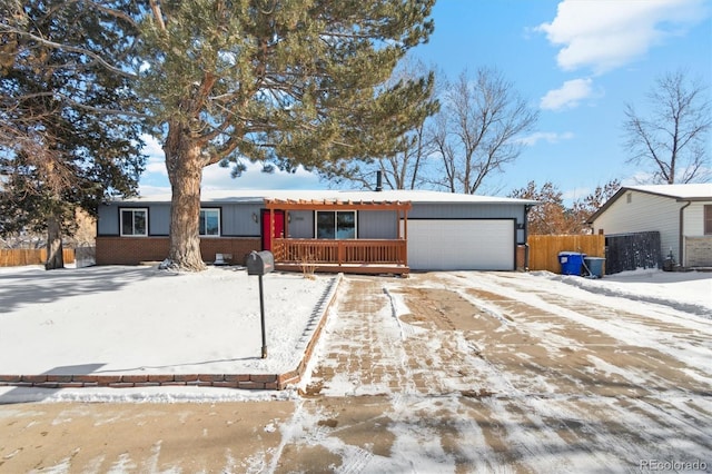 ranch-style house with a garage