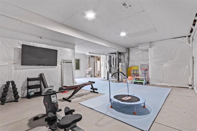 723 176th Ave, Broomfield, CO 80023 - workout area with water heater and heating unit