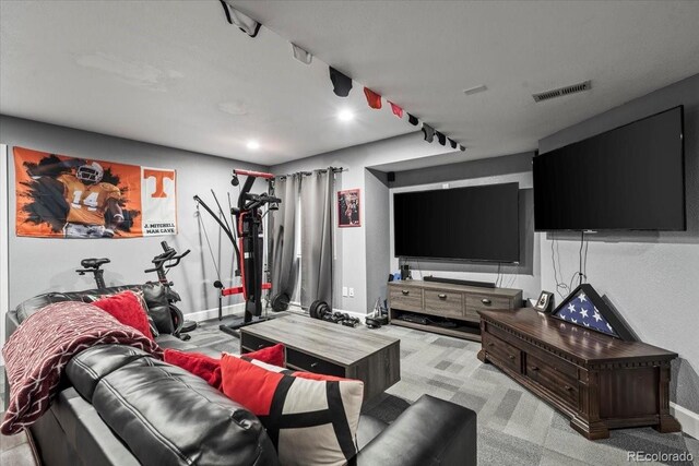 15800 E 121st Ave Unit 4K, Brighton, CO 80603 - living room with baseboards and light carpet
