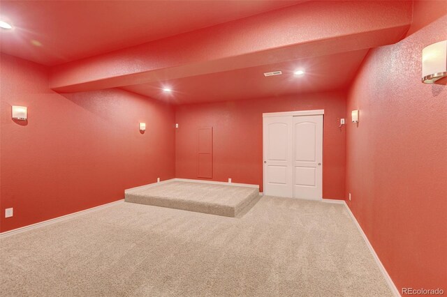 2454 Ambience Ln, Castle Rock, CO 80109 - carpeted empty room with recessed lighting and baseboards