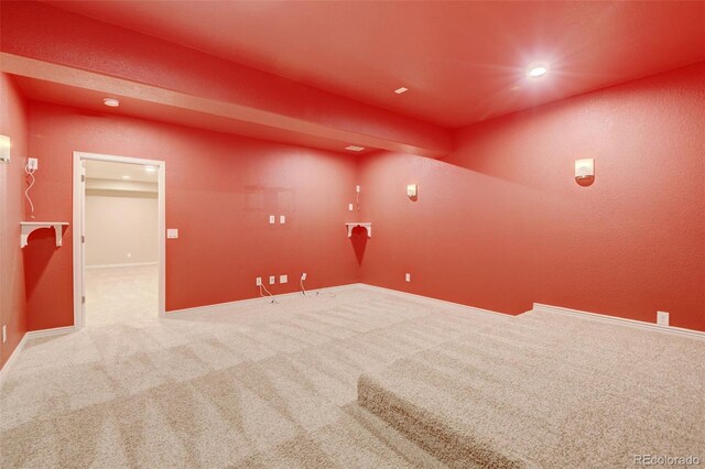 2454 Ambience Ln, Castle Rock, CO 80109 - carpeted empty room featuring recessed lighting and baseboards