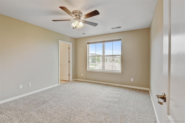2454 Ambience Ln, Castle Rock, CO 80109 - unfurnished room with carpet floors, baseboards, and ceiling fan