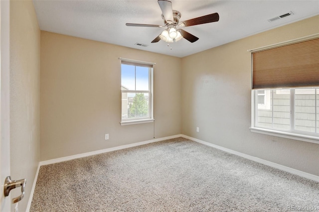 2454 Ambience Ln, Castle Rock, CO 80109 - empty room with a ceiling fan, carpet, and baseboards