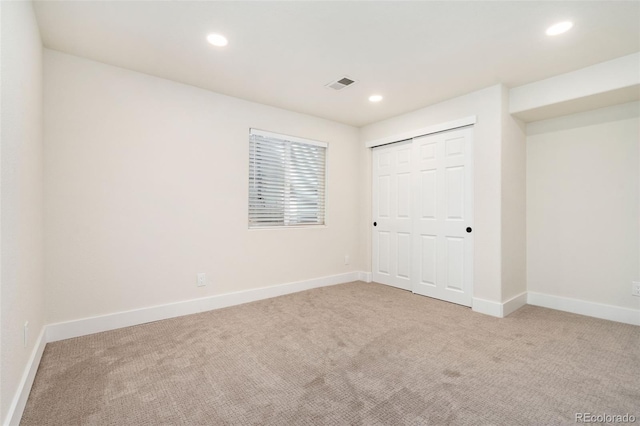 2037 River W Dr, Windsor, CO 80550 - unfurnished bedroom with carpet flooring, recessed lighting, and a closet