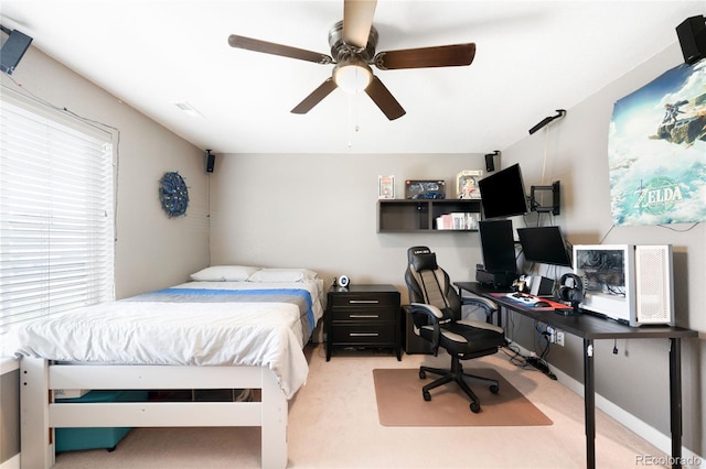 14454 Grape Way, Thornton, CO 80602 - bedroom featuring carpet floors, a desk, and a ceiling fan