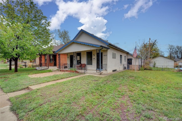 4514 Bryant St, Denver, CO 80211 - bungalow-style house featuring a porch and stucco siding