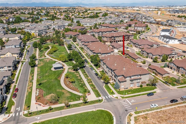 birds eye view of property featuring a residential view