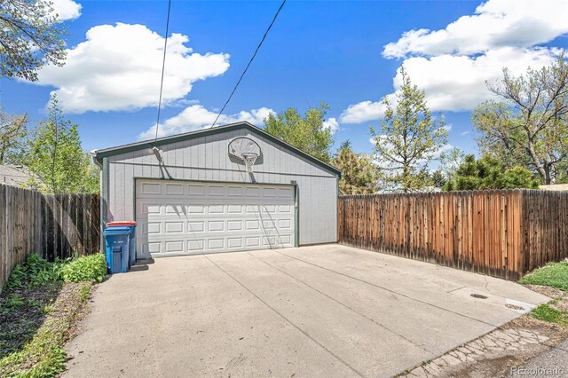 2252 Lamar St, Edgewater, CO 80214 - detached garage featuring fence