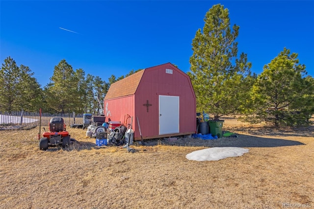 17950 Cumbres Rd, Peyton, CO 80831 - view of shed with fence