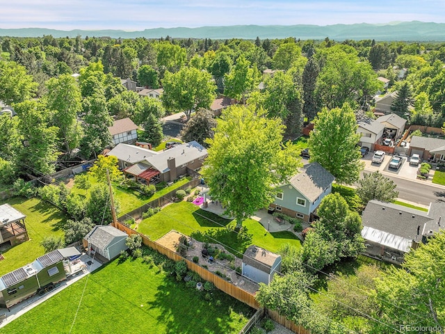 6810 S Marion Cir W, Centennial, CO 80122 - aerial view of residential area featuring a mountain backdrop