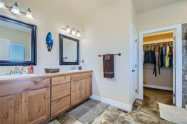 bathroom featuring vanity