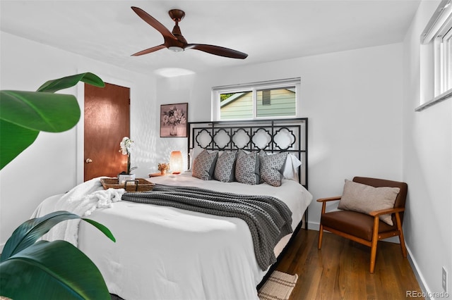 4100 Shaw Blvd, Westminster, CO 80031 - bedroom with wood finished floors and ceiling fan