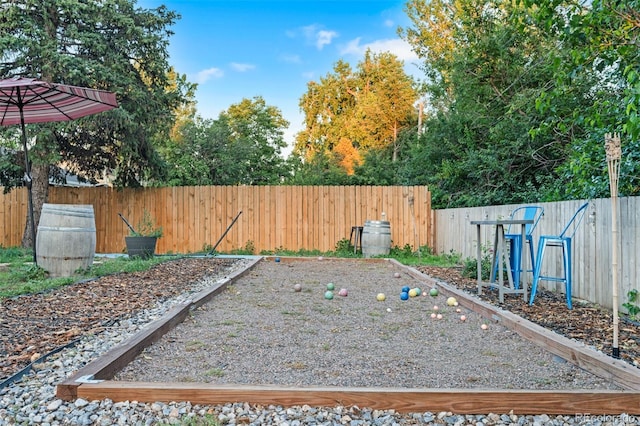 4100 Shaw Blvd, Westminster, CO 80031 - fenced backyard featuring a bocce ball area