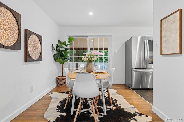 4100 Shaw Blvd, Westminster, CO 80031 - dining area featuring wood finished floors and recessed lighting