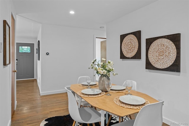 4100 Shaw Blvd, Westminster, CO 80031 - dining room with wood finished floors and recessed lighting