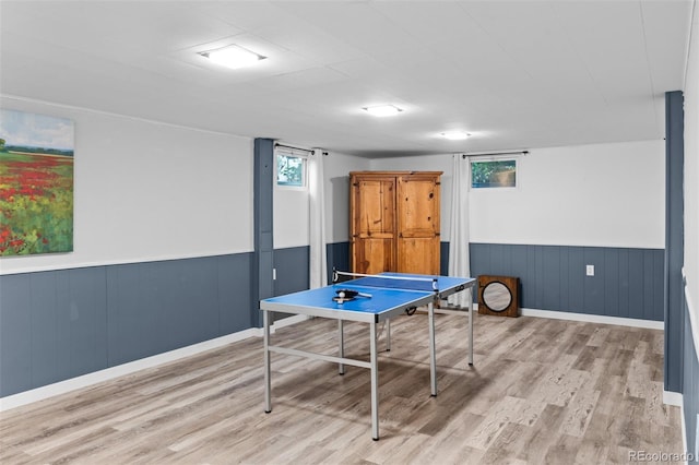 4100 Shaw Blvd, Westminster, CO 80031 - game room with wood finished floors, a wainscoted wall, and plenty of natural light