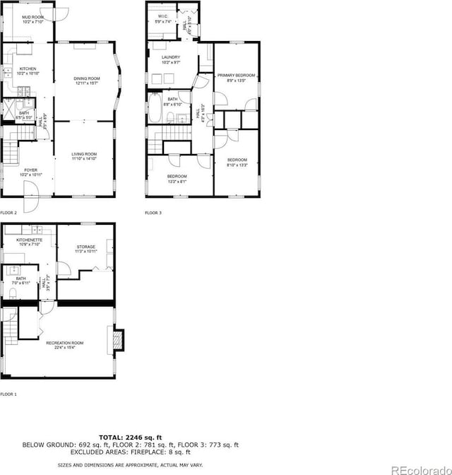 1430 Monroe St, Denver, CO 80206 - floor plan / room layout