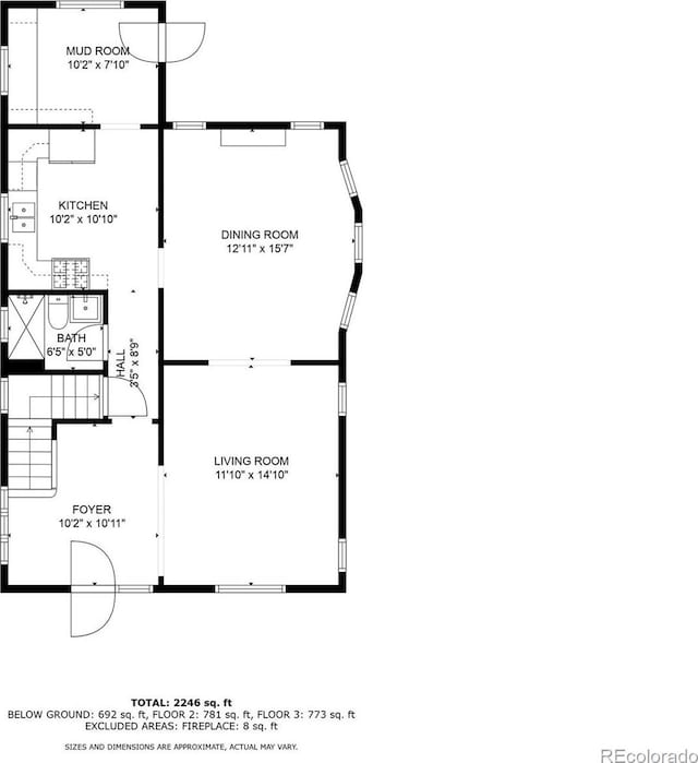 1430 Monroe St, Denver, CO 80206 - property floor plan