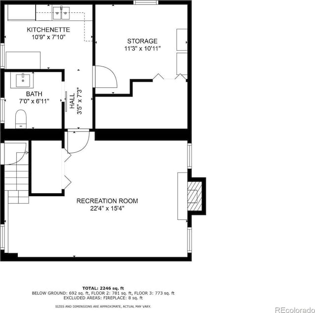 1430 Monroe St, Denver, CO 80206 - home floor plan