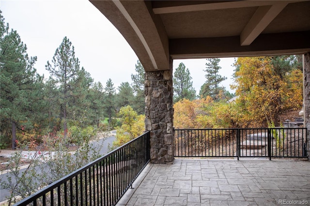 view of balcony