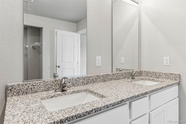973 Cascade Falls St, Severance, CO 80550 - full bath with double vanity and a textured wall