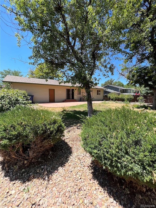 view of yard featuring a patio