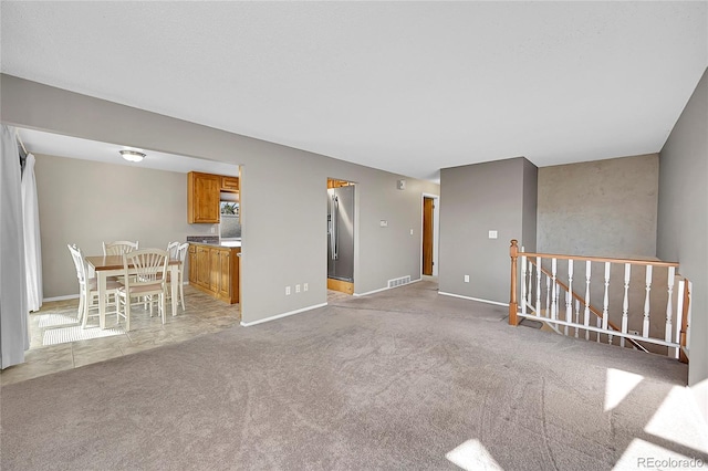 8160 W 81st Pl, Arvada, CO 80005 - unfurnished living room featuring light carpet