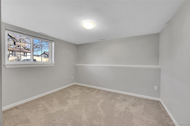 view of carpeted empty room