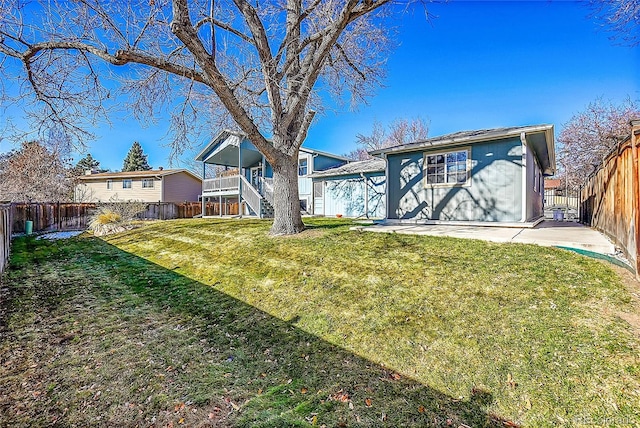 exterior space with a front lawn