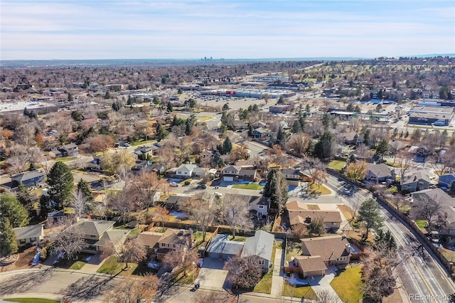 8160 W 81st Pl, Arvada, CO 80005 - aerial overview of property's location with nearby suburban area
