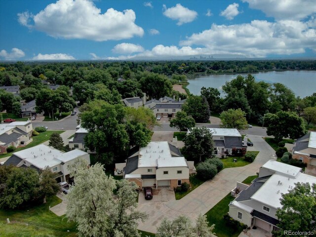 1769 S Lee St Unit B, Lakewood, CO 80232 - aerial perspective of suburban area featuring a nearby body of water