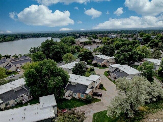 1769 S Lee St Unit B, Lakewood, CO 80232 - aerial view of residential area featuring a nearby body of water