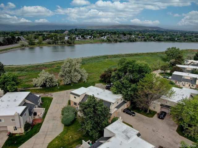 1769 S Lee St Unit B, Lakewood, CO 80232 - aerial perspective of suburban area featuring a large body of water