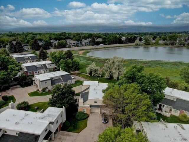 1769 S Lee St Unit B, Lakewood, CO 80232 - aerial perspective of suburban area featuring a large body of water