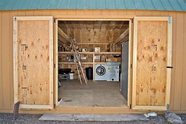 storage with washer / dryer