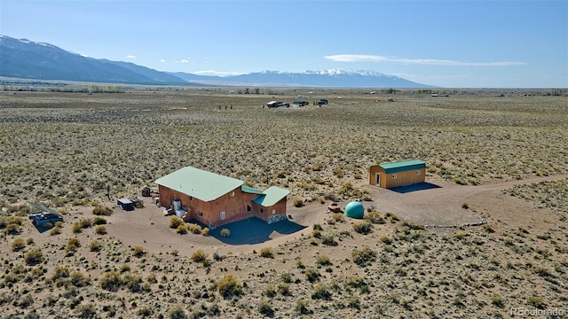 aerial view featuring a mountain view